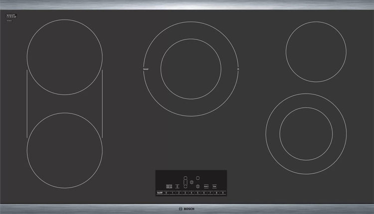 Bosch 800 Series 36 Inch 5 Elements Bridge Element Electric Cooktop NET8669SUC