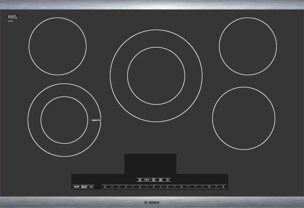 Bosch 30" 5 Element Ceramic Surface Benchmark Series Electric Cooktop NETP069SUC