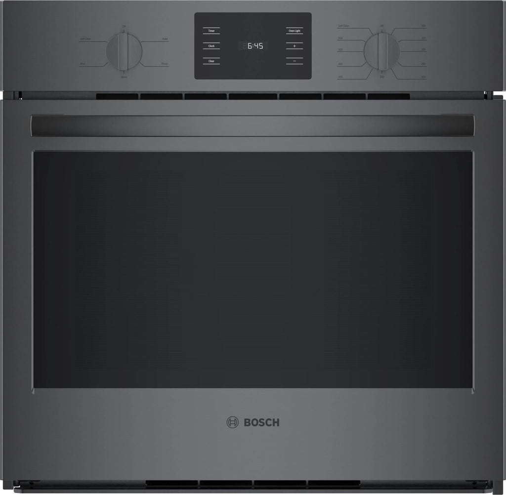 NIB Bosch 500 Series HBL5344UC 30" Black Stainless Single Electric Wall Oven