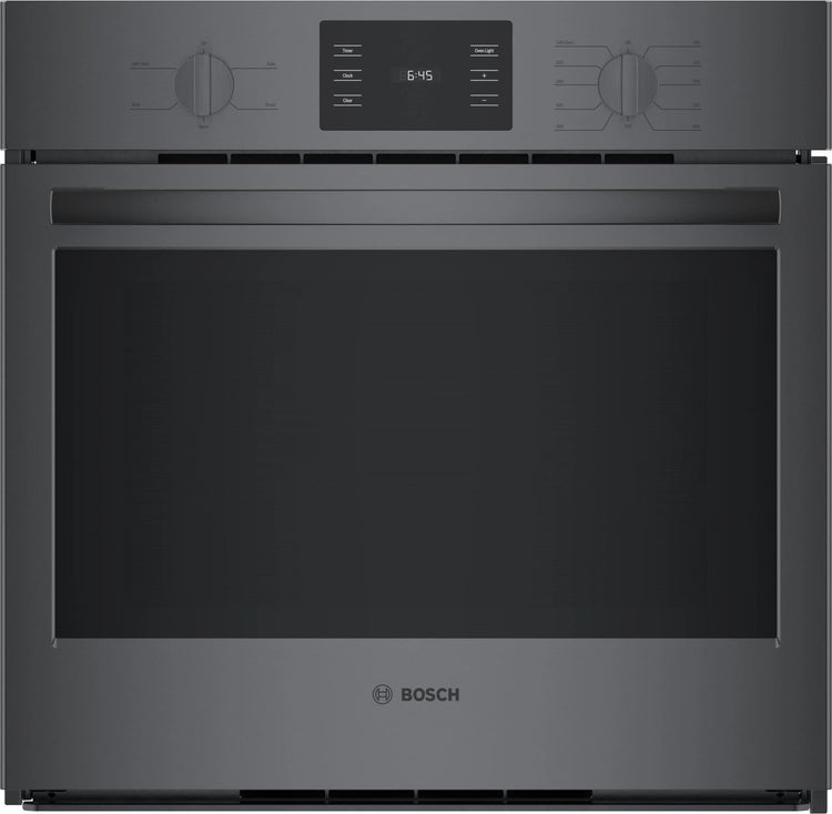 NIB Bosch 500 Series 30" Black Stainless Single Electric Wall Oven HBL5344UC