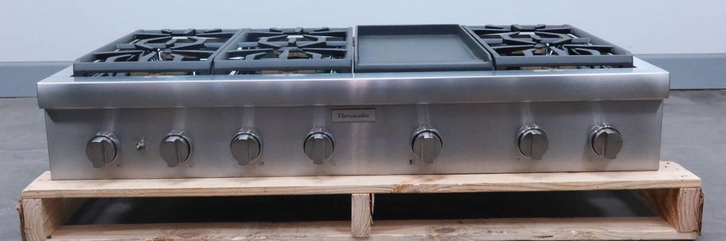 Thermador Professional Series SS 48" 6 Star Burner + Griddle Rangetop PCG486WD