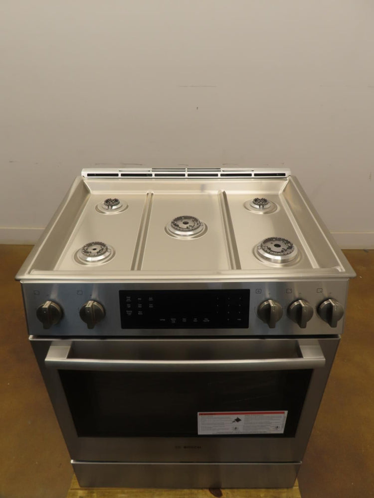 Bosch 800 Series HGI8056UC 30" Stainless Steel Slide-In Convection Gas Range Pic