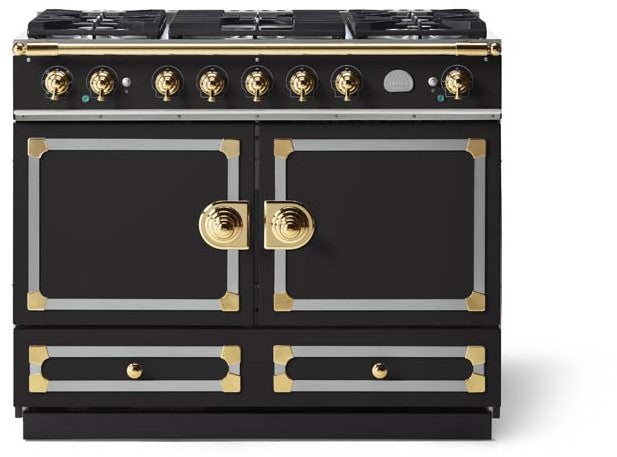 La Cornue CornuFe 110 C1NF 43" Matte Black Freestanding Dual Fuel Range 5 Burner