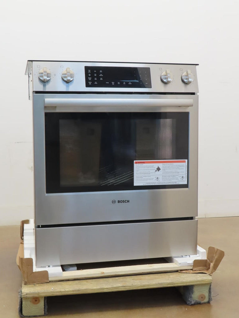 Bosch 800 Series HEI8056U 30" Warming Zone Slide-In Electric Range FullWarranty