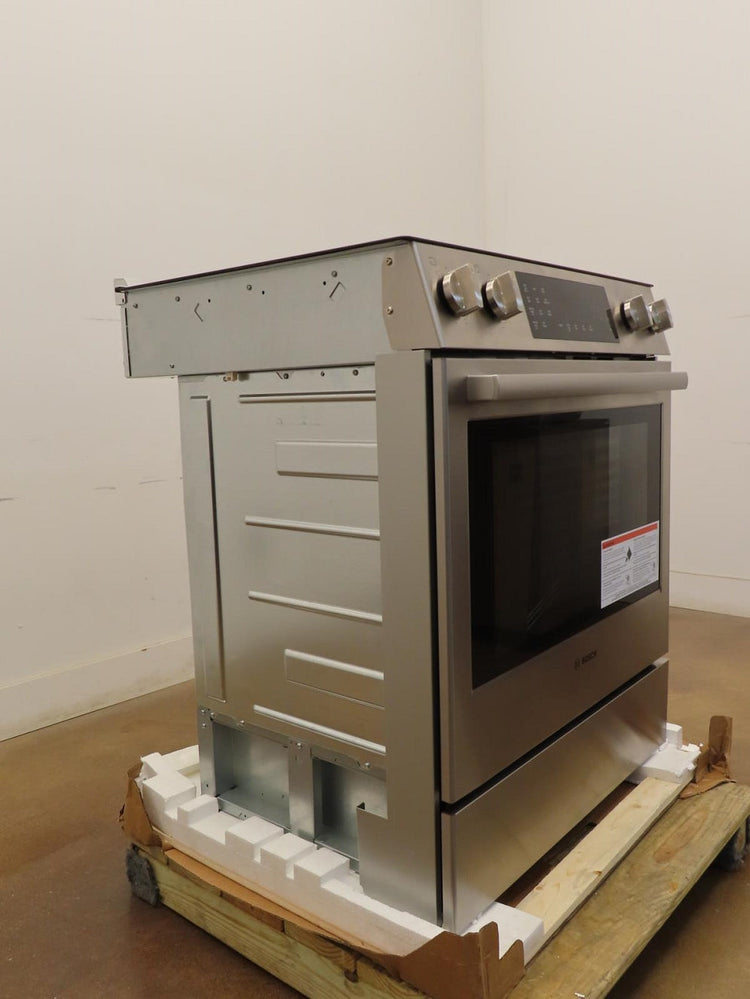 Bosch 800 Series HEI8056U 30" Warming Zone Slide-In Electric Range FullWarranty
