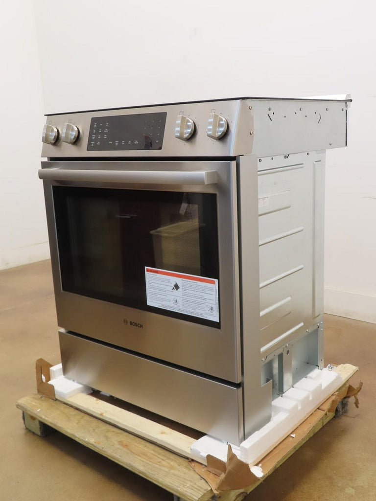 Bosch 800 Series HEI8056U 30" Warming Zone Slide-In Electric Range FullWarranty