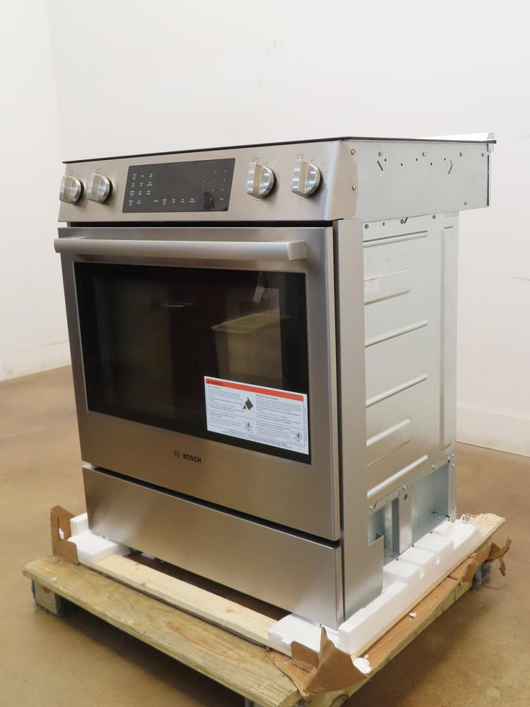 Bosch 800 Series HEI8056U 30" Warming Zone Slide-In Electric Range FullWarranty