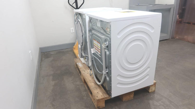 Bosch White 800 Series Front Load Washer+Dryer Set WAW285H2UC / WTG865H4UC