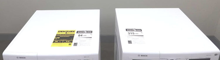 Bosch White 800 Series Front Load Washer+Dryer Set WAW285H2UC / WTG865H4UC