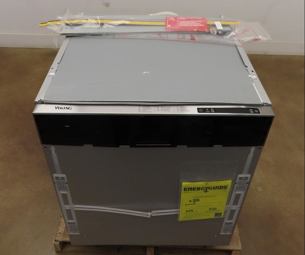 Viking FDW302 24" Fully Integrated Dishwasher 6 Wash Cycles 3rd Rack