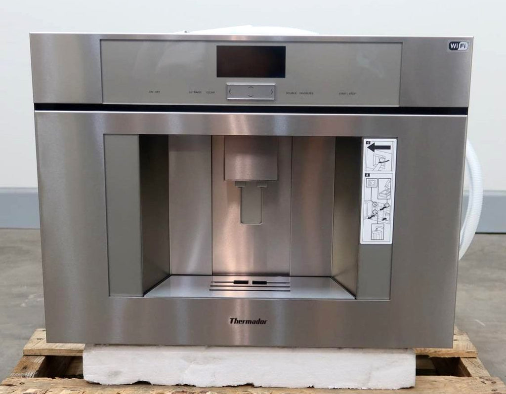 Thermador 24" Smart Ceramic Disk Grinding System Plumbed Coffee Machine TCM24PS