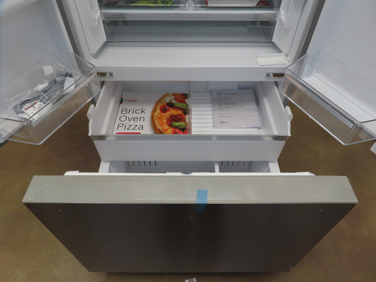 Bosch 500 Series B36FD50SNS 36" Full Depth French Door Refrigerator PerfectFront