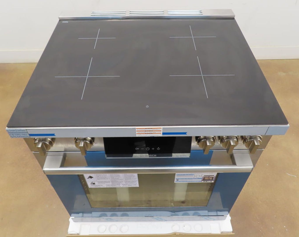 Bosch 800 Series HIS8055U 30" Freestanding Induction Electric Stainless S. Range