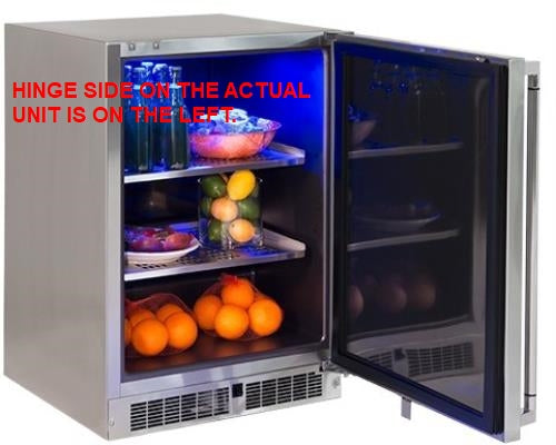 Lynx Professional Grill Series LM24REFL 24" Compact Stainless Steel Refrigerator