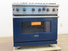 Viking 5 Series VGIC53626BSB 36" Slate Blue Freestanding Professional Gas Range