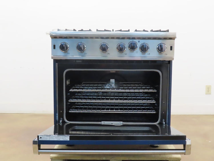 Viking 5 Series VGIC53626BSB 36" Slate Blue Freestanding Professional Gas Range