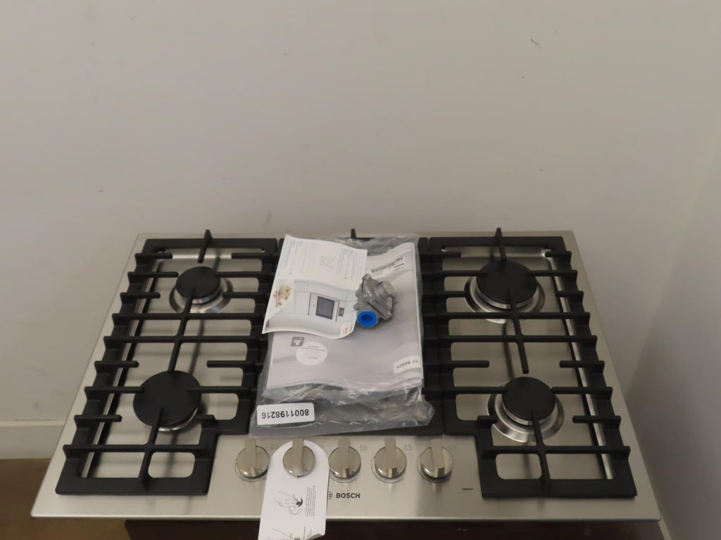 Bosch 500 Series NGM5058UC Stainless 30" Gas Cooktop Full Manufacturer Warranty
