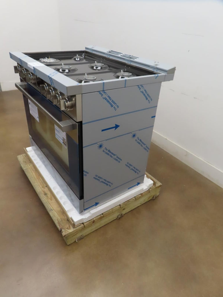 Bosch 800 Series HDS8655U 36" 6 Burner Dual Fuel Range Full Warranty Perfect