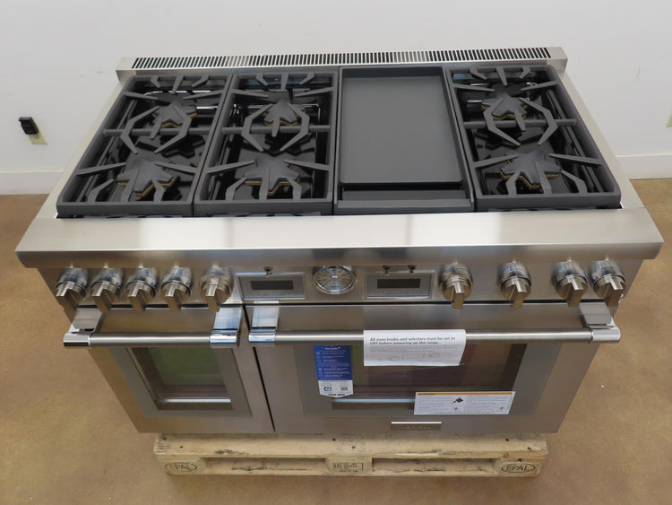 Thermador Pro Grand PRG486WDG 48" 6 Sealed Star Burners Pro-Style Gas Range