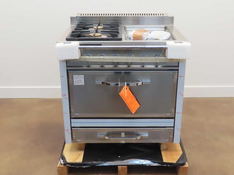 Viking Tuscany Series TVDR3602GSS 36" Pro-Style Stainless Steel Dual Fuel Range
