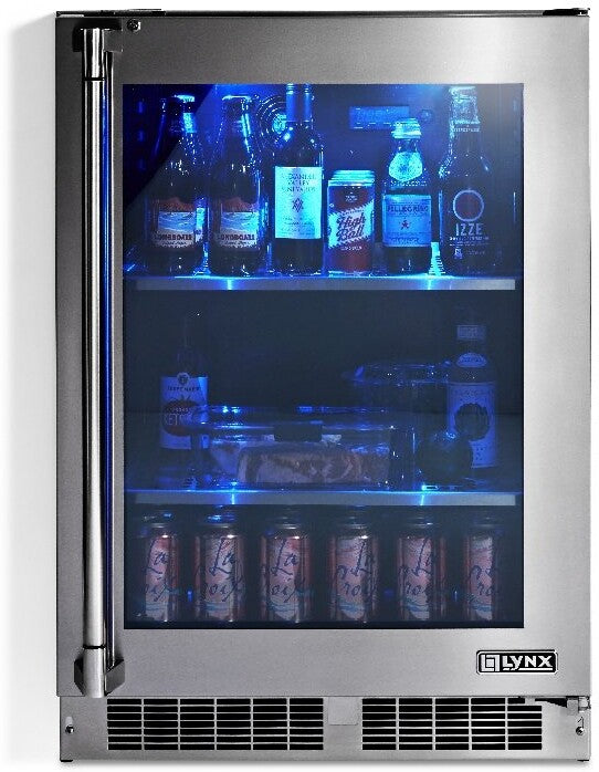 Lynx LN24REFGR 24" Built-In Outdoor All Refrigerator with 5.3 Cu. Ft. Capacity