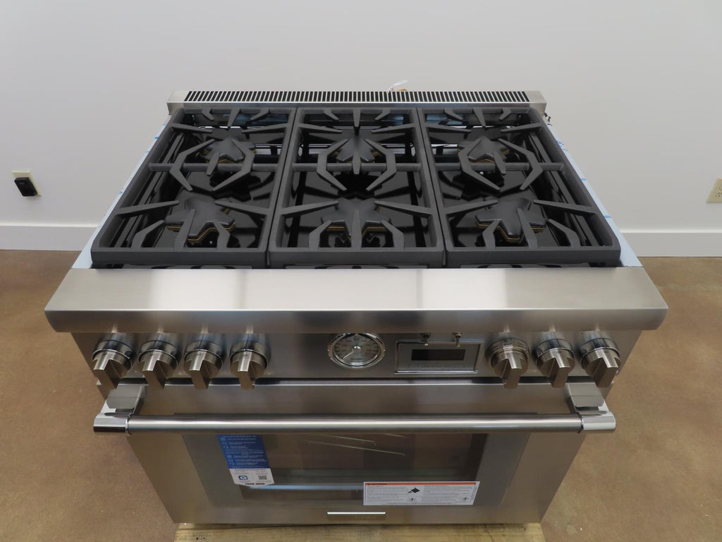 Thermador Pro Grand Professi. Series PRD366WGU 36" Dual Fuel Range Full Warranty