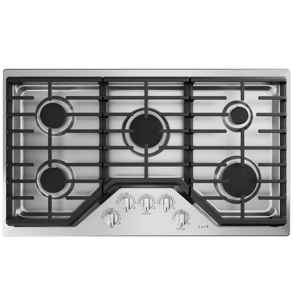 Cafe CGP70362NS1 36" Gas Stainless Steel Cooktop with 5 Sealed Cooktop Burners
