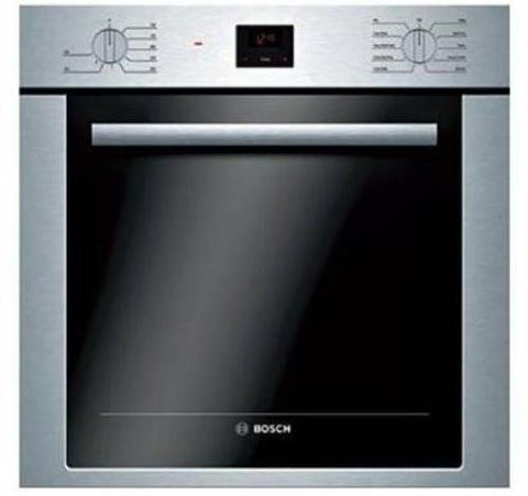 Bosch 4 Inch Stainless Single Electric Convection 500 Series Wall Oven HBE5453UC