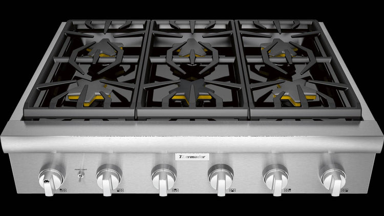 Thermador Professional Series 36" 6 Sealed Burner Stainless Gas Rangetop PCG366W