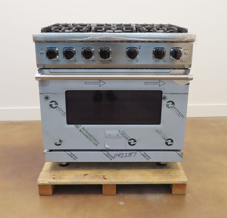 Viking 5 Series VGR5366BSS 36" Pro-Style Gas Range Stainless Steel 2017Model