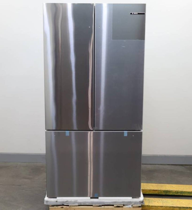 Bosch 36" LED 21 cu.ft. Smart French Door SS 800 Series Refrigerator B36CT80SNS