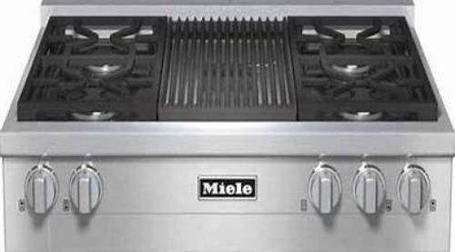 Miele KMR1135-3GGR 36 Inch Gas Rangetop with 4 Sealed Burners Full Warranty