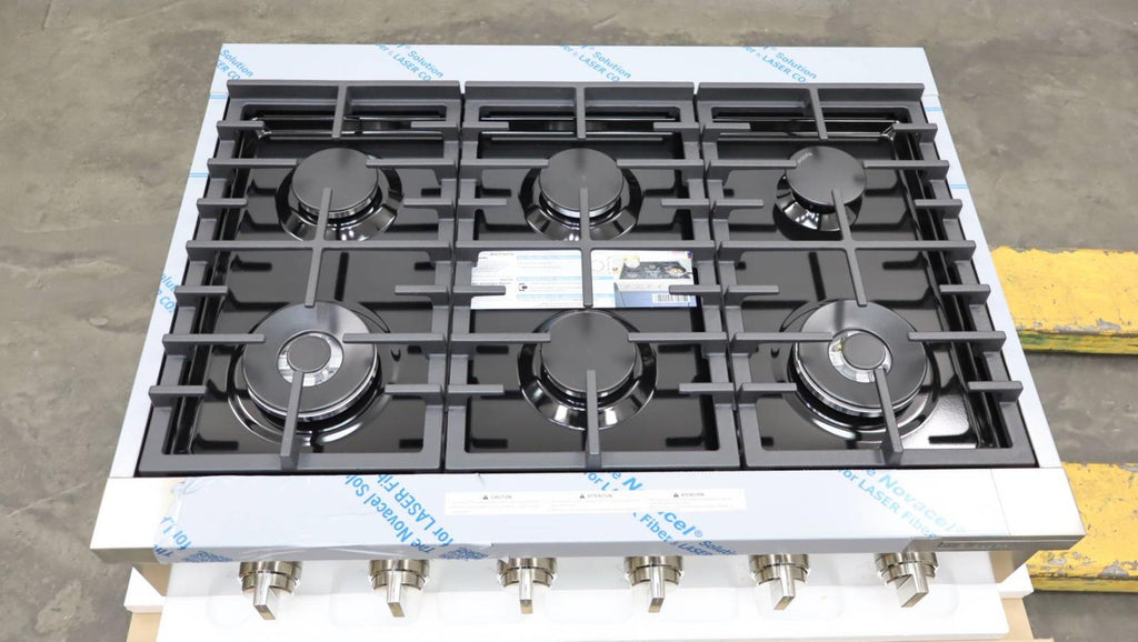 Bosch 800 Series 36" 6 Sealed Burners Gas Slide-In Stainless Cooktop RGM8658UC (4)