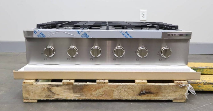 Bosch 800 Series 36" 6 Sealed Burners Gas Slide-In Stainless Cooktop RGM8658UC (4)