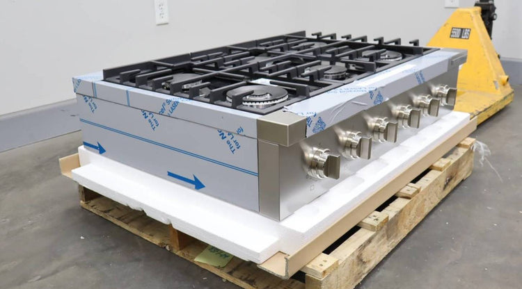Bosch 800 Series 36" 6 Sealed Burners Gas Slide-In Stainless Cooktop RGM8658UC (4)