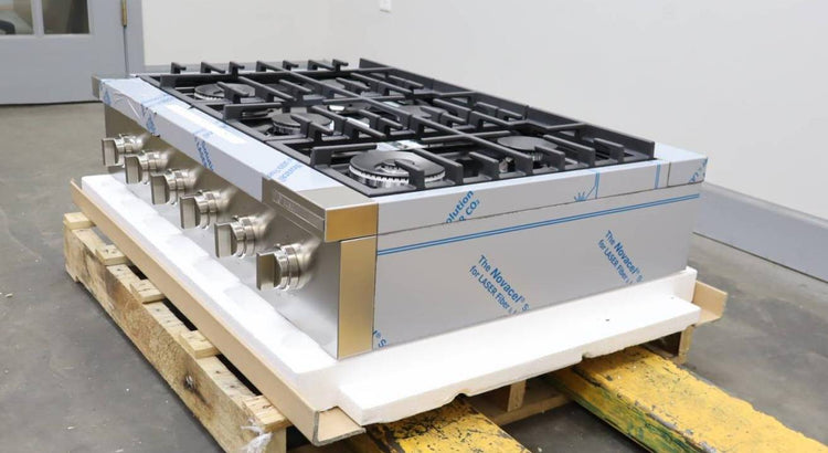 Bosch 800 Series 36" 6 Sealed Burners Gas Slide-In Stainless Cooktop RGM8658UC (4)
