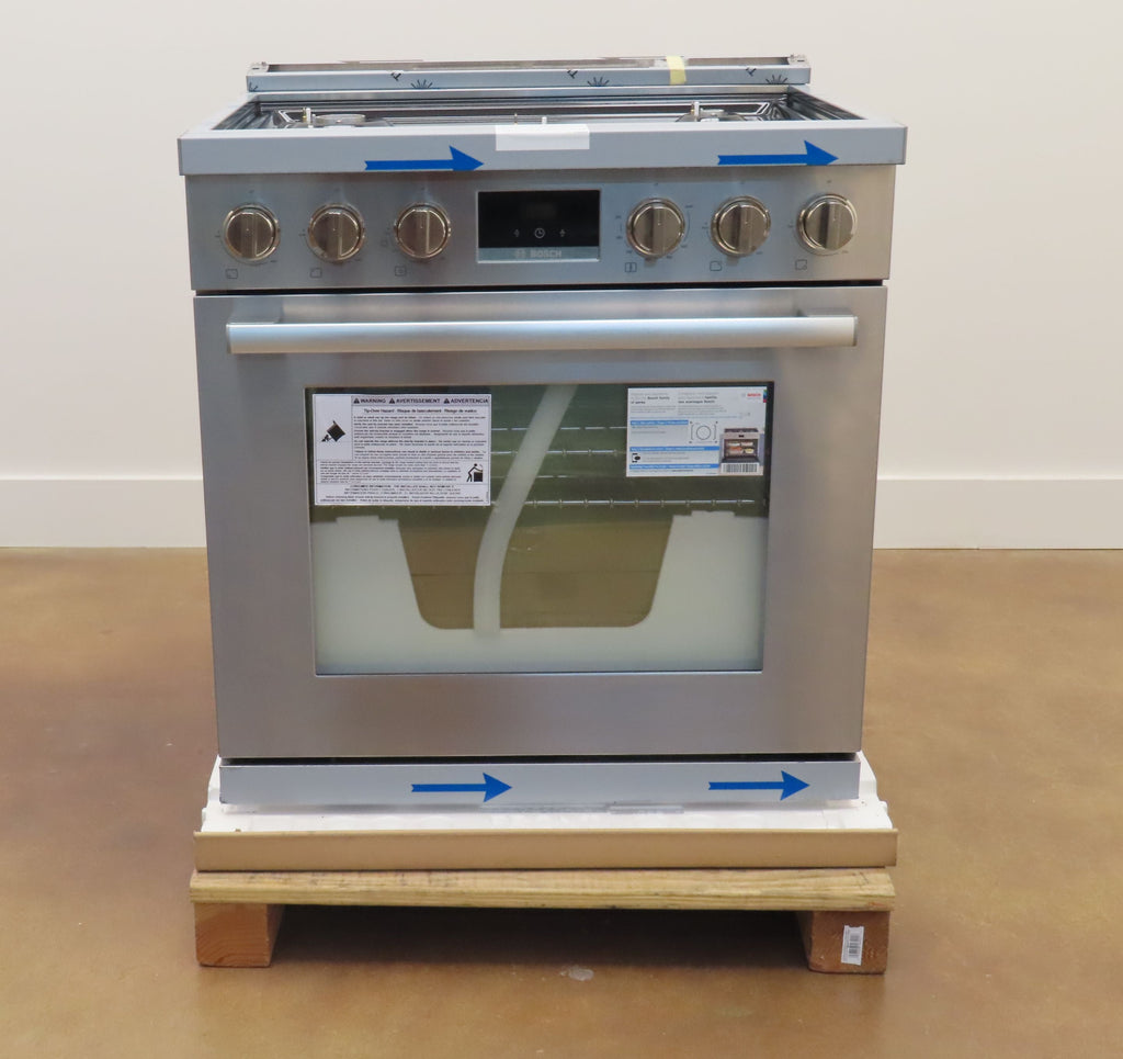 Bosch 800 Series HGS8055UC 30" Freestanding Gas Range with 5 Sealed Burners IMGS