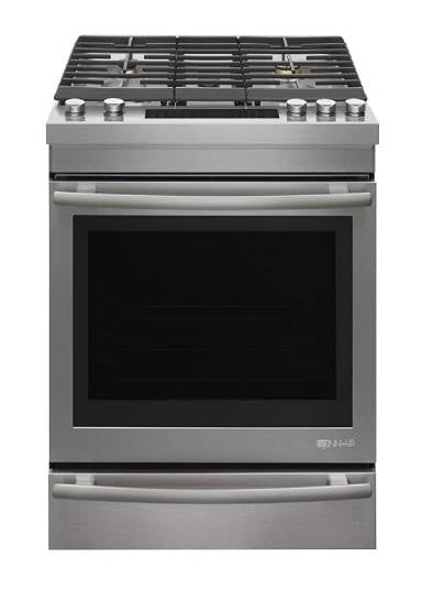 NIB JennAir Euro-Style Series 30" 5 Sealed Burner Slide-in Gas Range JGS1450FS