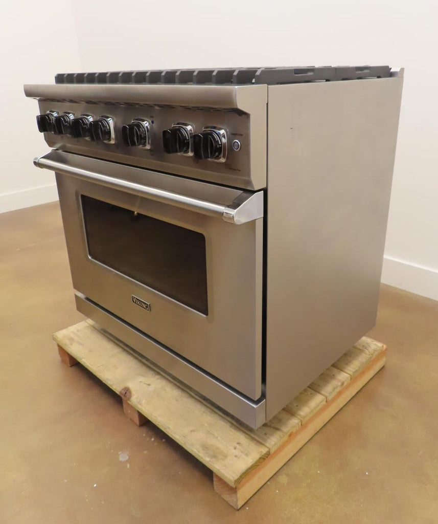 Viking 5 Series VGR5366BSS 36" Pro-Style Gas Range Stainless Steel 2023 Model