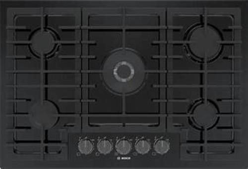Bosch 800 Series NGM8049UC 30" Built-In Black Gas Cooktop with Bosch Warranty
