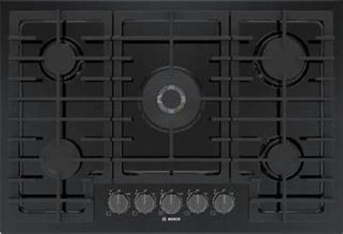 NIB Bosch 800 Series NGM8049UC 30 Inch Built-In Black Gas Cooktop Full Warranty
