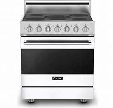 Viking 3 Series RVER33015BFW 30 inches Freestanding Electric Frost White Range