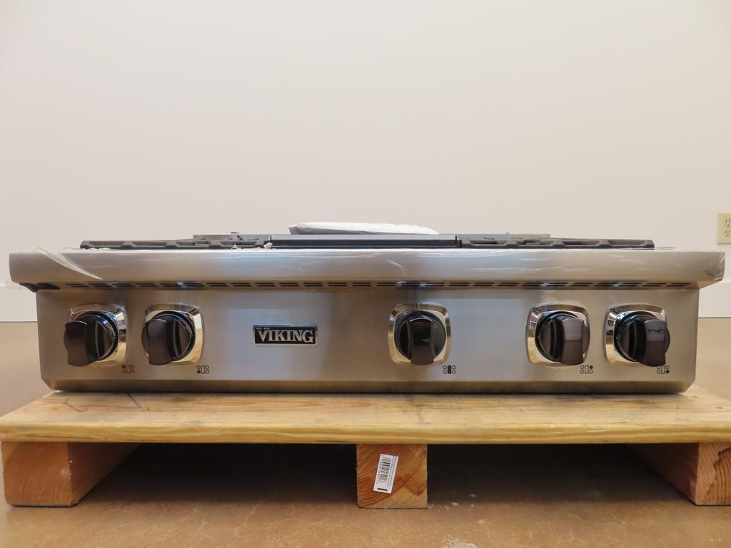 Viking 7 Series VRT7364GSSLP 36" Liquid Propane Stainless Steel Rangetop Pics