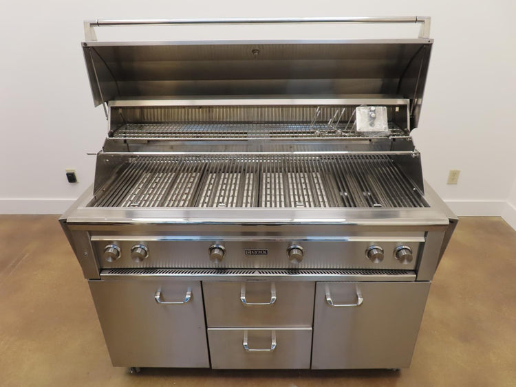 Lynx Professional Grill Series L54TRFNG 54" Freestanding Grill Stainless Steel