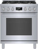 Bosch 800 Series 30" 5 Burner 3.6 Cu.ft SS Freestanding Gas Range HGS8055UC