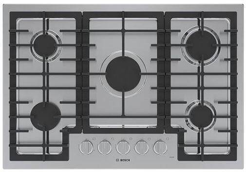 Bosch Stainless 30" OptiSim 5 Sealed Burners 500 Series Gas Cooktop NGM5058UC