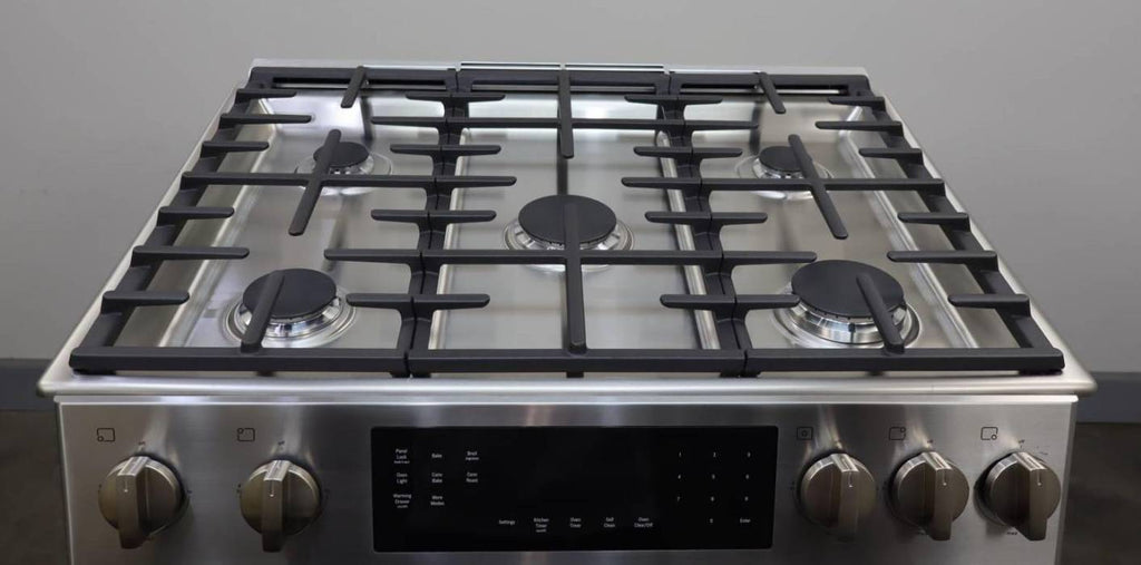 Bosch 800 Series HGI8056UC 30 in 5 Sealed Burners 9 Mode Slide-In SS Gas Range