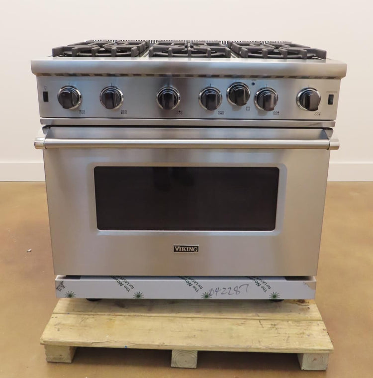 Viking 5 Series VGIC53626BSS 36" Freestanding Professional Gas Range 2021 Model