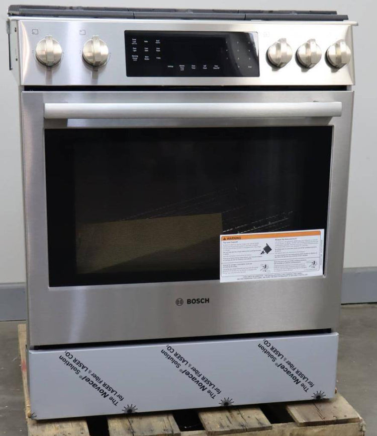 Bosch 30" 5 Burner Benchmark Series Stainless Steel Slide-In Gas Range HGIP056UC