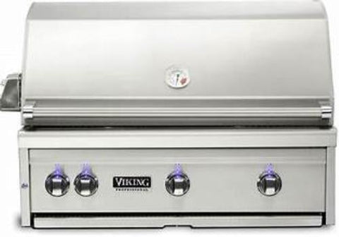 Viking 5 Series VQGI5361NSS 36 Inch Built In Natural Gas Stainless Steel Grill